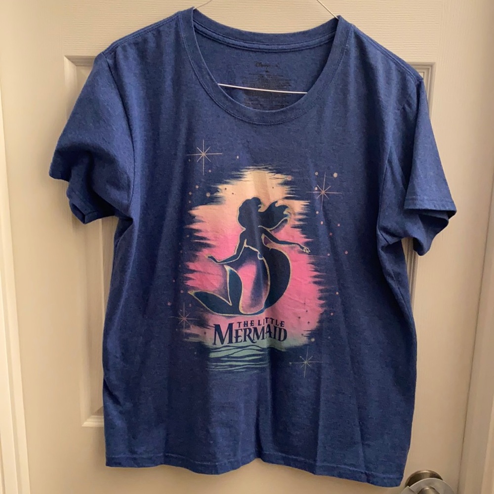 Disney The Little Mermaid t-shirt 2X blue and pink